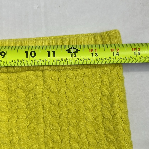 Anthropologie Maeve Women’s Size Small Yellow Knit Sweater Short Mini Skirt - Picture 5 of 7